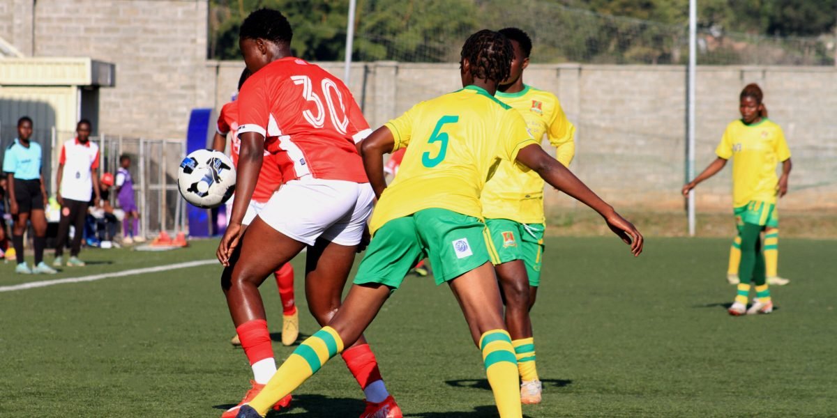 Action from Bullets Women vs Ntopwa Women in the First Round