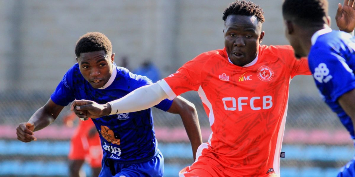 Action from the first Blantyre Mini-Derby of the 2025 ThumbsUp League between FCB Nyasa Big Bullets Reserves and Mighty Wanderers Reserves at Mpira Stadium