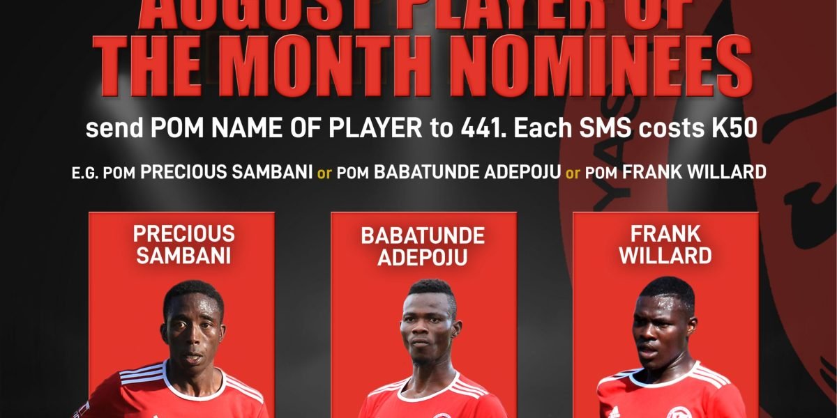 August Player of the Month Nominees