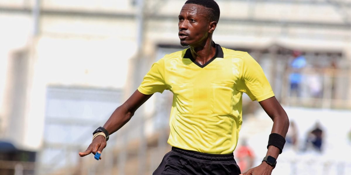 Balaka referee Cedrick Mwachumu handling FCB Nyasa Big Bullets vs Karonga United TNM Super League fixture in December 2024