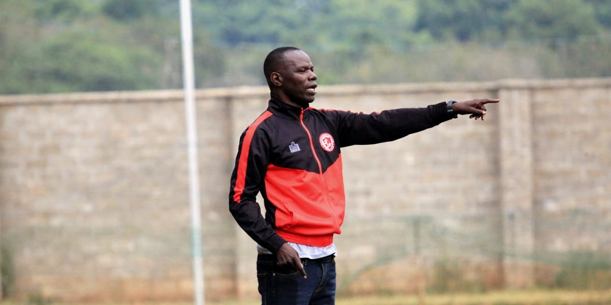 Bullets Reserves head coach Heston Munthali giving instructions from the touchline during the 5-0 win over Liberty FC at Mpira Stadium