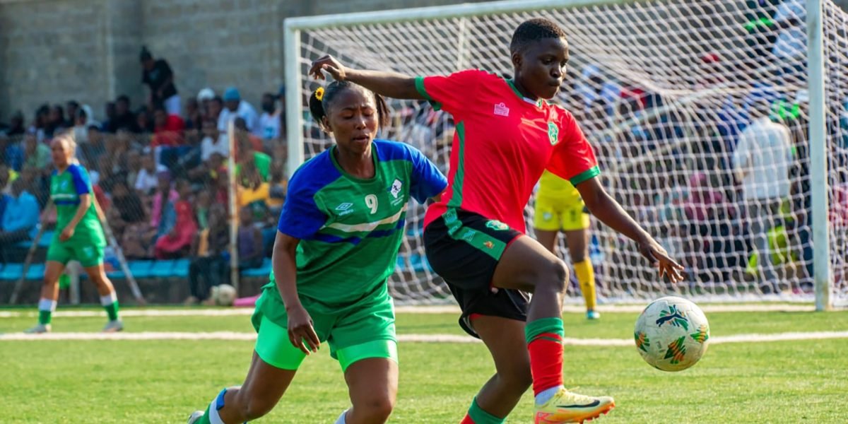 Bullets Women captain Zainab Kapanda in action for Malawi against Lesotho in a friendly at Mpira Stadium in Blantyre copy