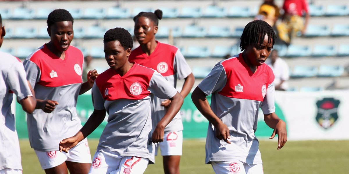 Bullets Women warming up during their NMB Premiership match against Ntopwa Women