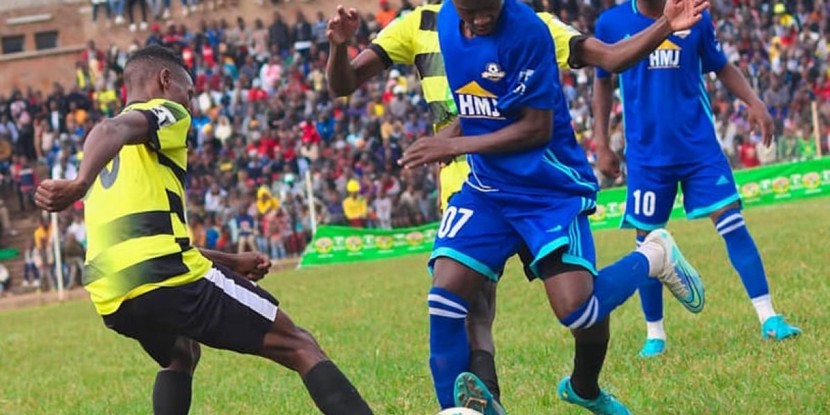 Chikumbutso Salima in action for Bangwe All Stars against Dedza Dynamos