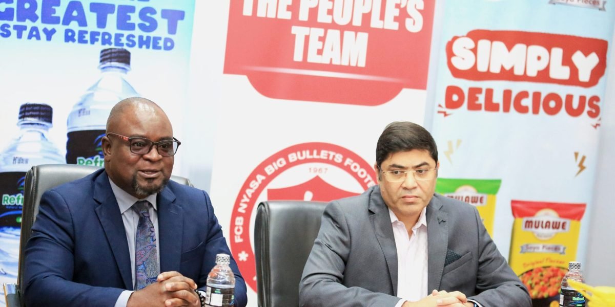 FCB Nyasa Big Bullets CEO Albert Chigoga and Sunseed Group CEO Sameer Ahmed
