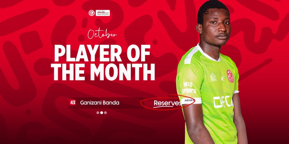 FCB Nyasa Big Bullets Reserves Goalkeeper Ganizani Banda Wins October HTD Player of the Month