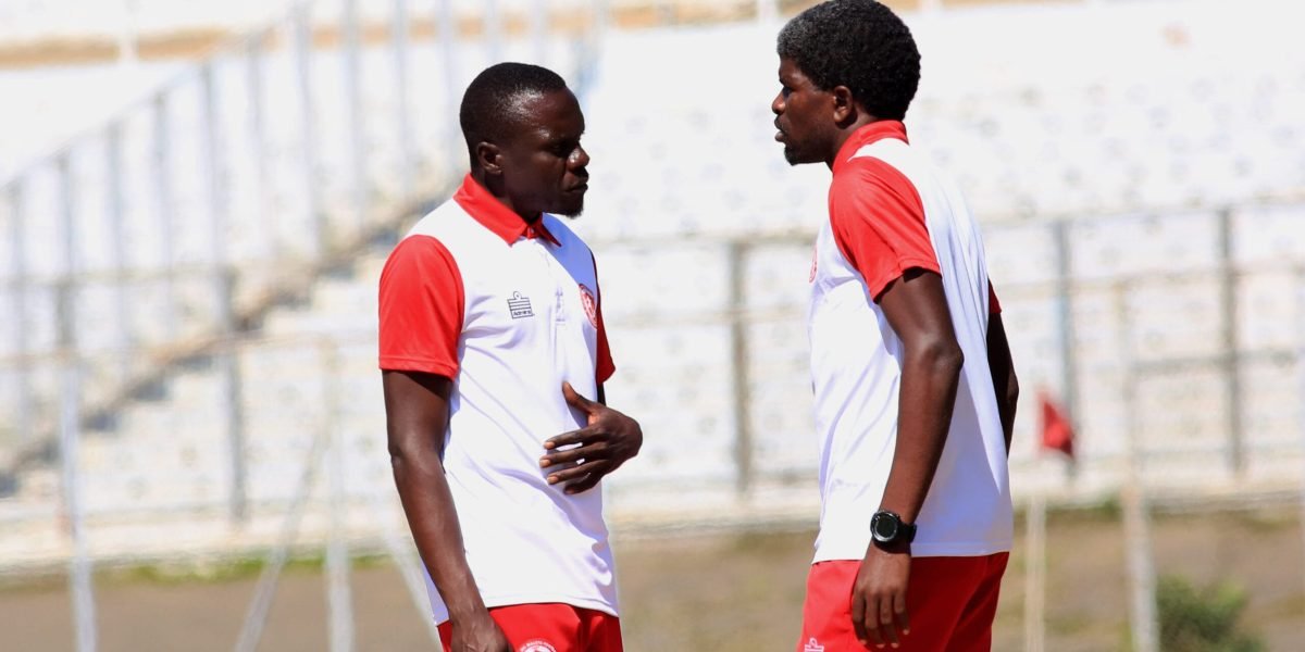 FCB Nyasa Big Bullets U19s coaches Yamikani Fodya and Chimango Kayira