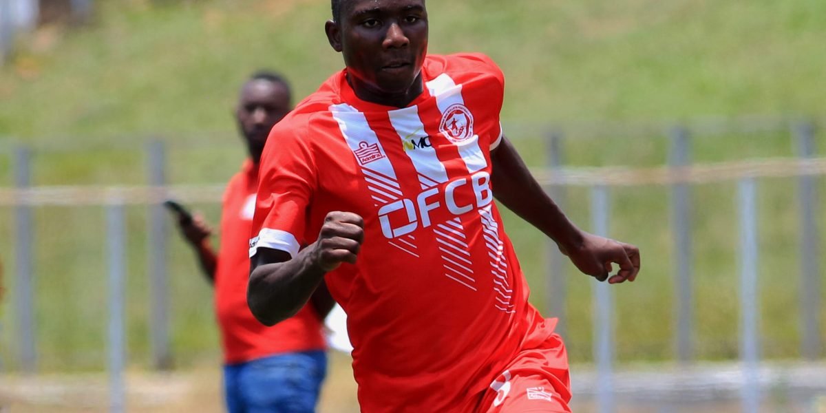 FCB Nyasa Big Bullets Under 19s' Charles Mkandawire in action in the FCB Katswiri Under 20 League