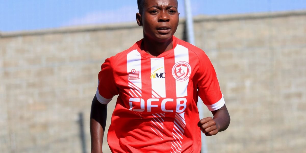 FCB Nyasa Big Bullets Women forward Matamando Makawa in action at Mpira Stadium