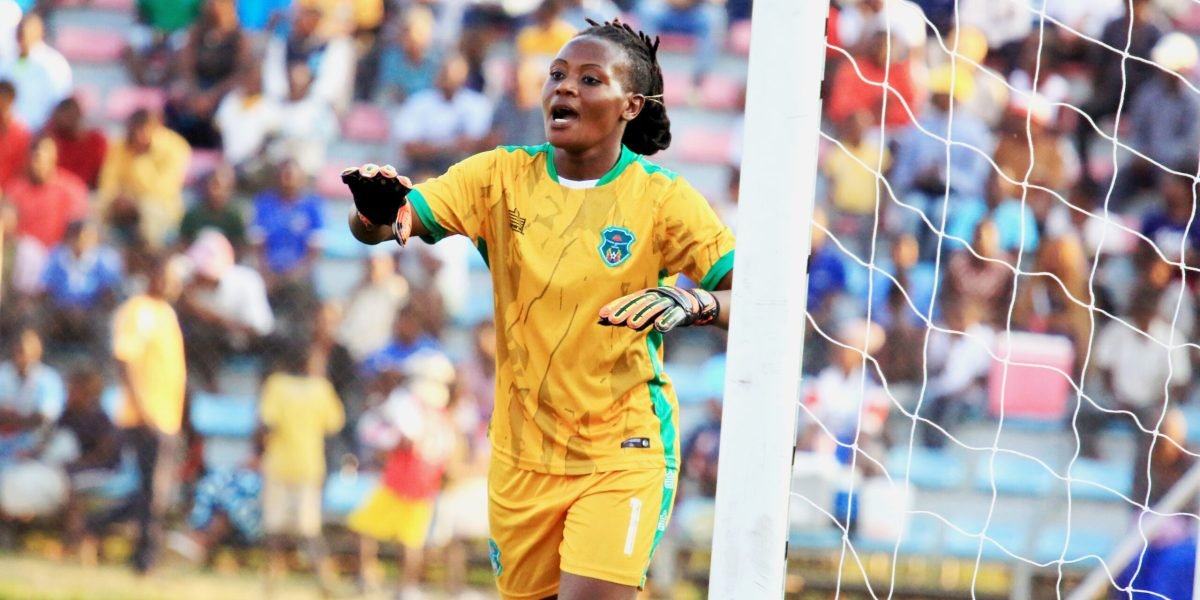 FCB Nyasa Big Bullets Women goalkeeper Thokozani Mwase on national duty as Malawi defeated Lesotho 3-0 in a friendly in Blantyre