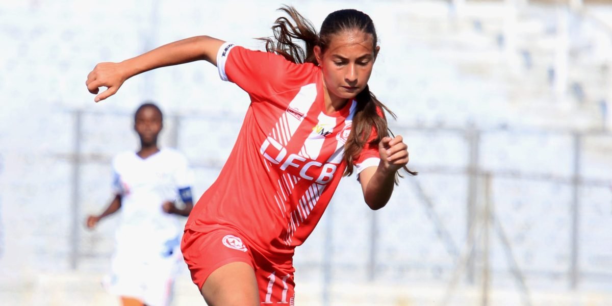 FCB Nyasa Big Bullets Women midfielder Ioulia Yiannakis in action during the 2024 season
