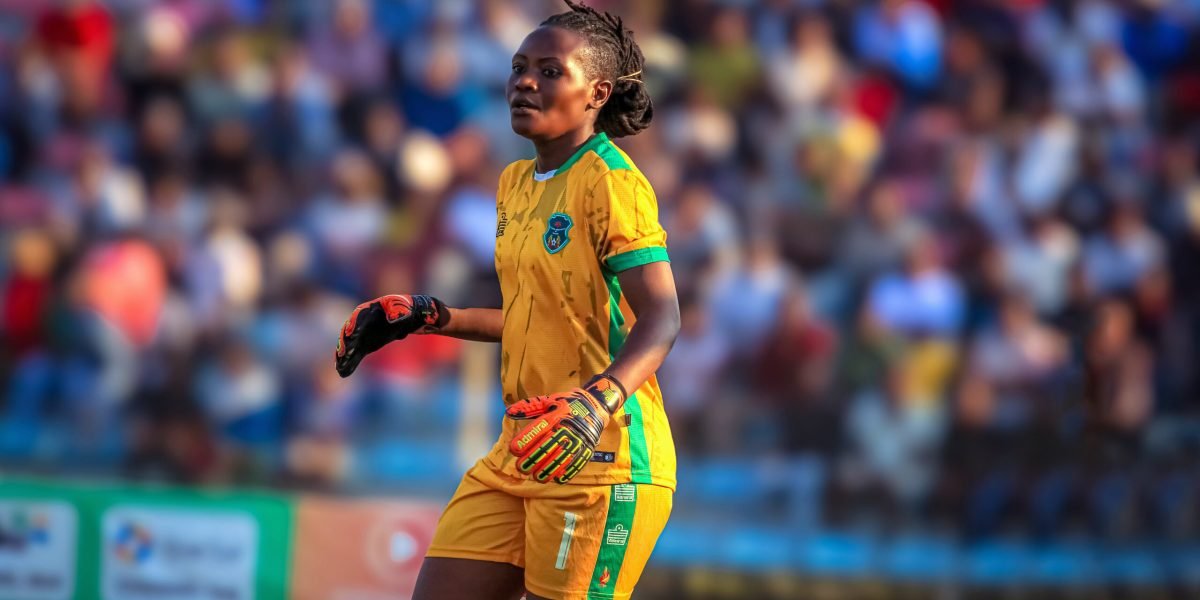 FCB Nyasa Big Bullets Women's goalkeeper Thoko Mwase in action for Malawi