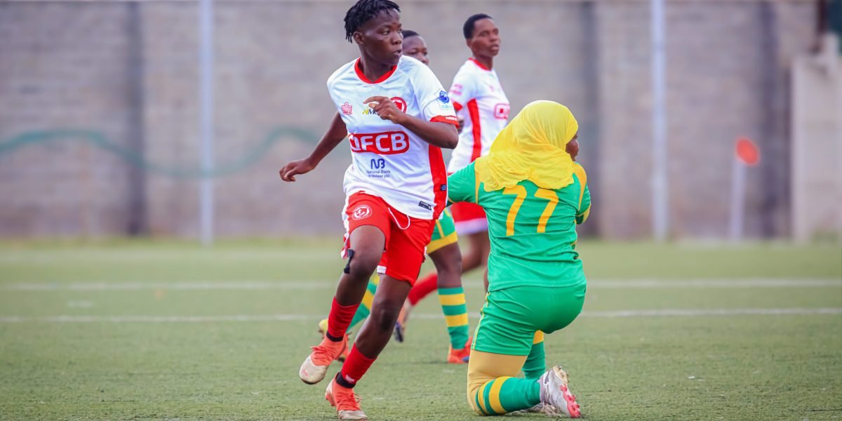 FCB Nyasa Big Bullets Women's midfielder Asimenye Mwanyongo in action against Civil Service Women