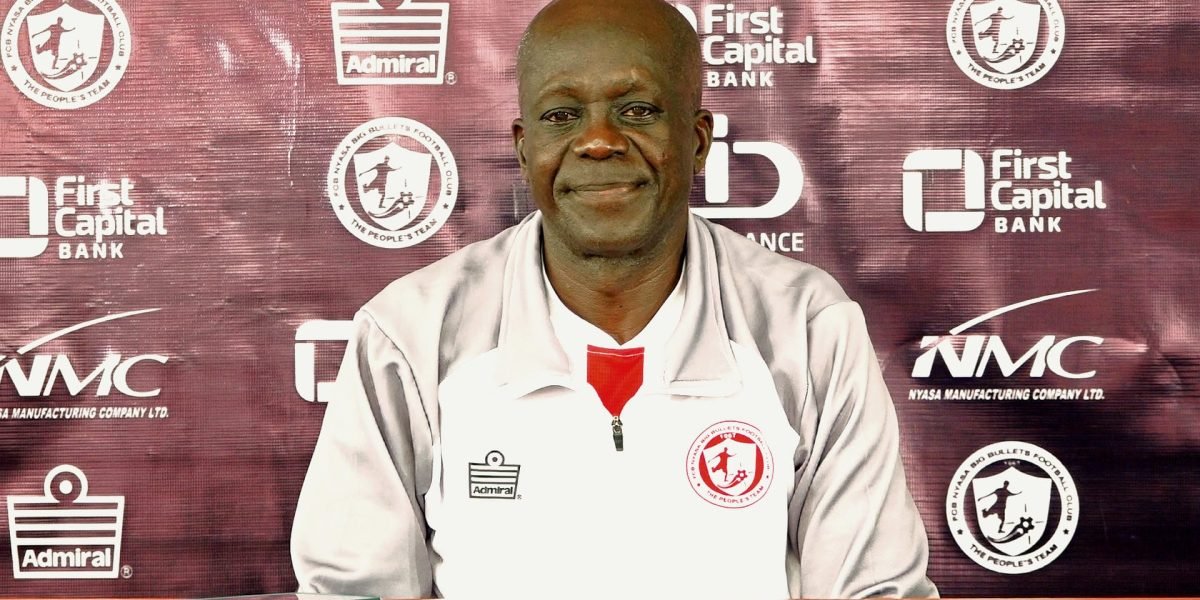 FCB Nyasa Big Bullets assistant coach Gilbert Chirwa speaking to the media