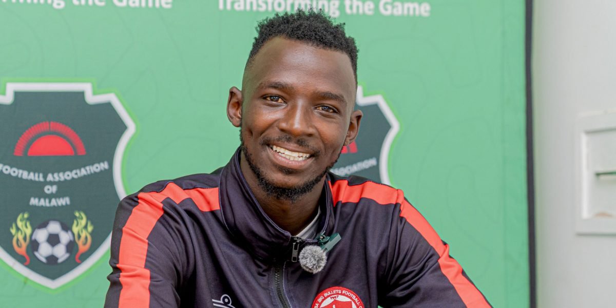 FCB Nyasa Big Bullets captain Blessings Mpokera addressing the media ahead of the 2026 NBS Bank Charity Shield copy