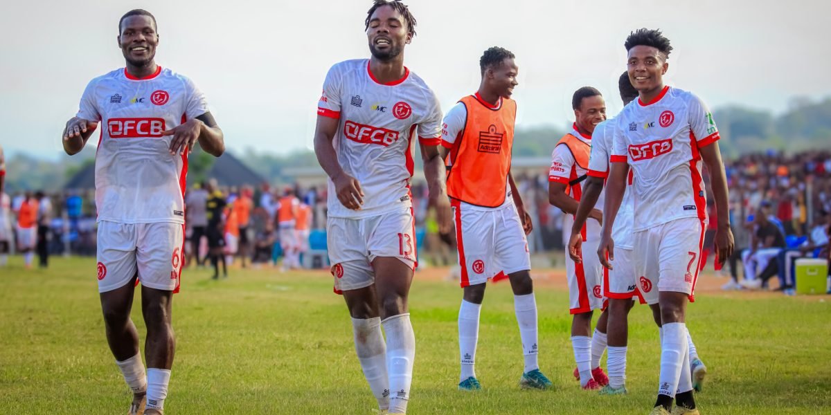 FCB Nyasa Big Bullets celebrating Ephraim Kondowe's goal in the 2-0 win over Karonga United