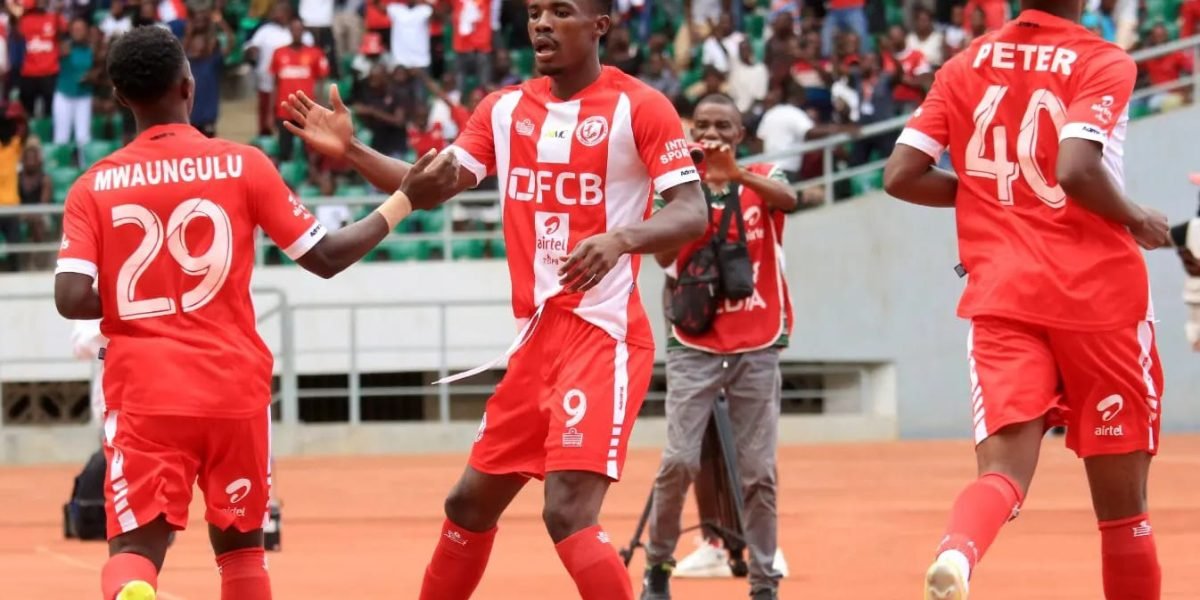 FCB Nyasa Big Bullets celebrating Hassan Kajoke's goal against Blue Eagles in the Airtel Top 8 semis