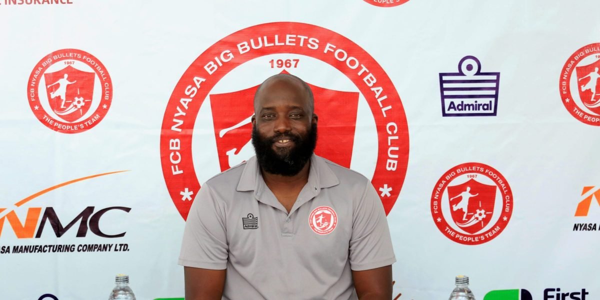 FCB Nyasa Big Bullets first assistant coach Michael Ngore speaking to journalists ahead of the Castel Challenge Cup R32 tie versus Changalume Barracks