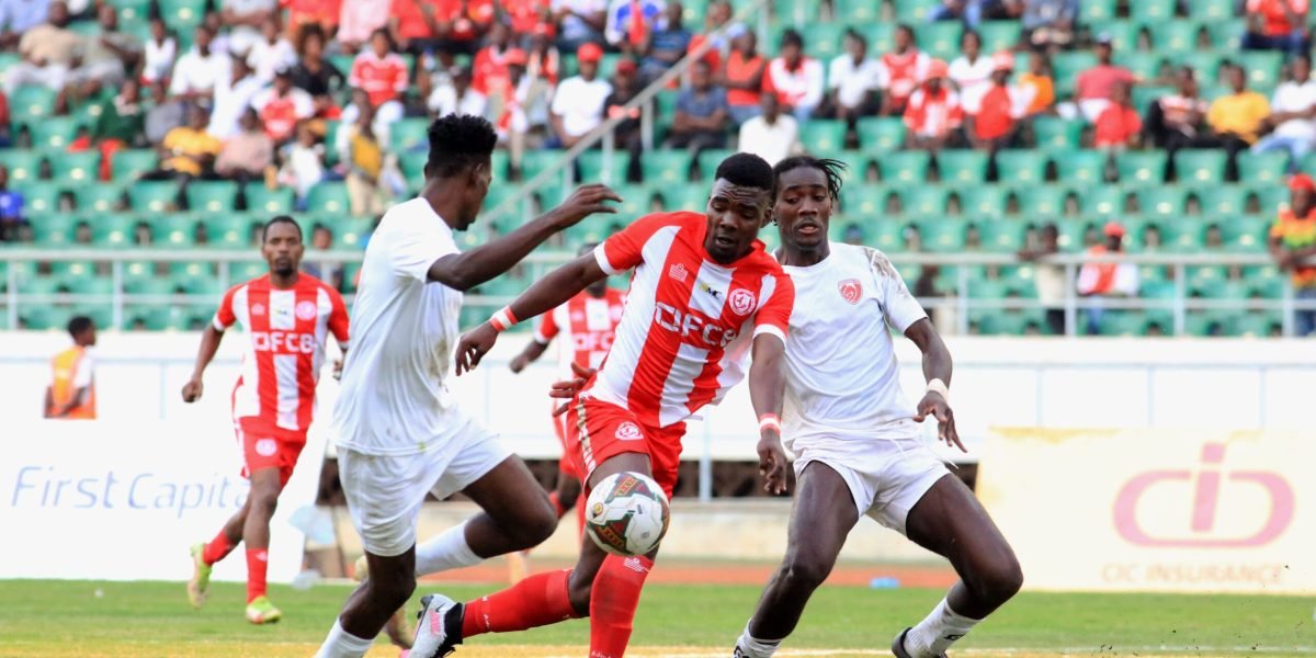 FCB Nyasa Big Bullets forward Ephraim Kondowe scored his side's lone goal against Dragon FC in the CAF Champions League at the Bingu National
