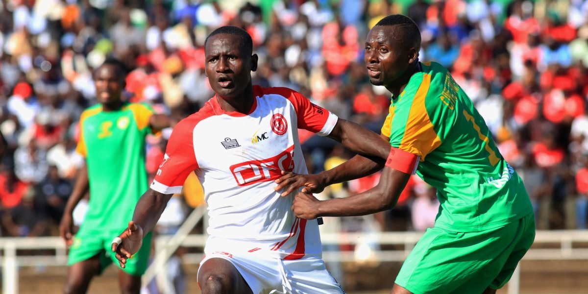 FCB Nyasa Big Bullets forward Lanjesi Nkhoma in action against Civil Service United captain Timothy Silwimba