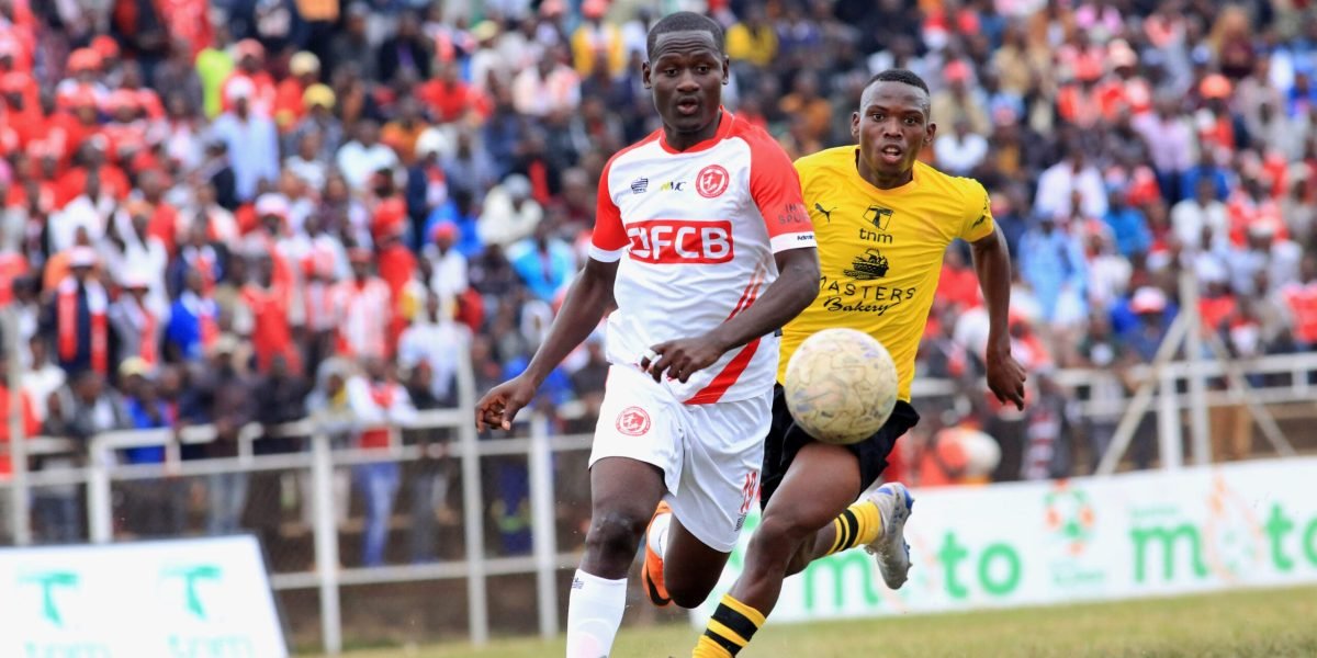 FCB Nyasa Big Bullets forward Lanjesi Nkhoma in action against Kamuzu Barracks in the TNM Super League