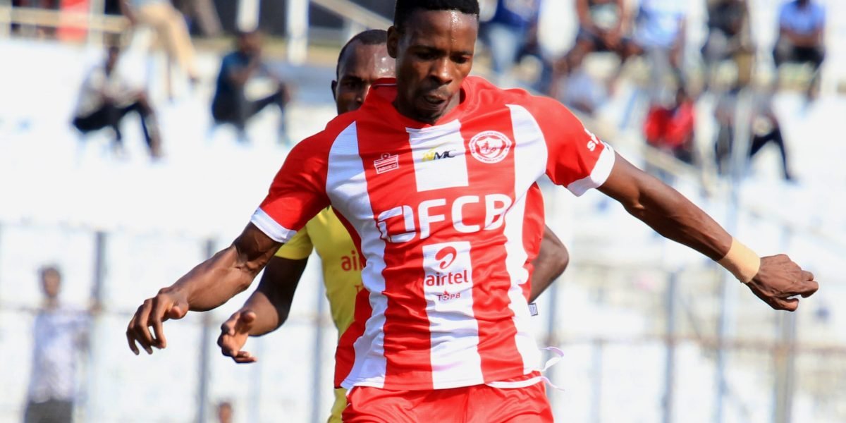 FCB Nyasa Big Bullets forward Maxwell Phodo in action against Civil Service United in the 2023 Airtel Top 8