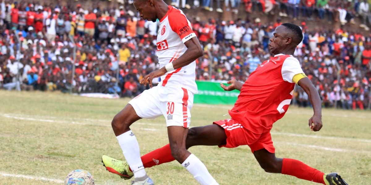 FCB Nyasa Big Bullets forward Maxwell Phodo in action against Red Lions in the TNM Super League
