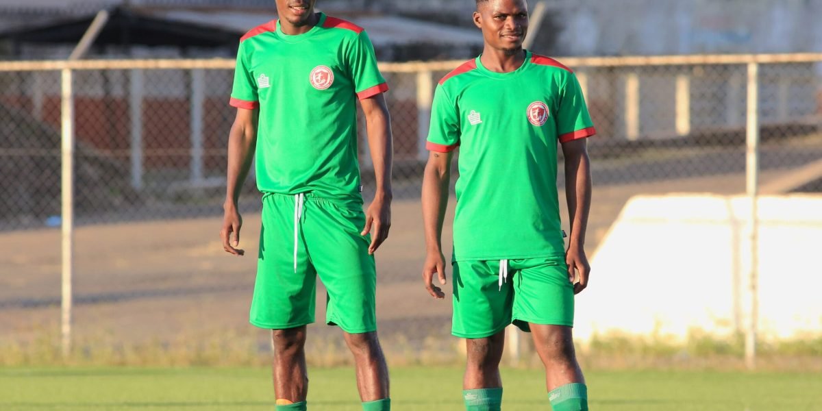 FCB Nyasa Big Bullets forwards Hassan Kajoke and Anthony Mfune preparing for Ekwendeni Hammers