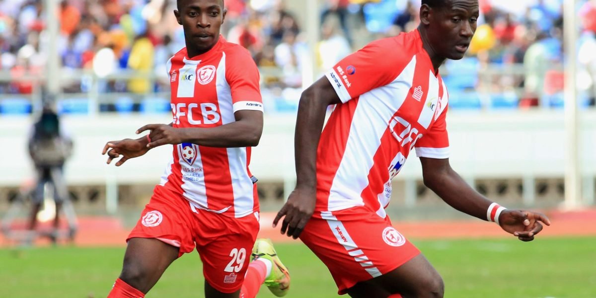 FCB Nyasa Big Bullets forwards Patrick Mwaungulu against in the 2023 NBS Bank Charity Shield at Bingu National Stadium