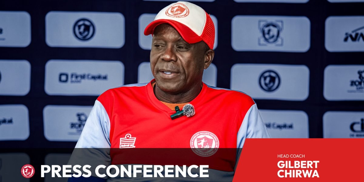 FCB Nyasa Big Bullets head coach Gilbert Chirwa addressing the media ahead of Blue Eagles clash