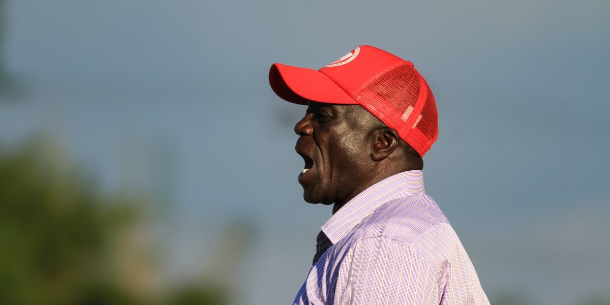 FCB Nyasa Big Bullets head coach Gilbert Chirwa on the touchline in 1-0 win over MAFCO in Mwanza