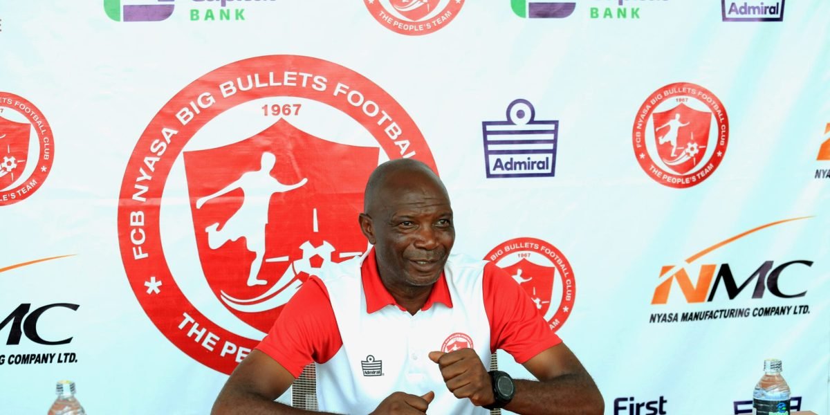 FCB Nyasa Big Bullets head coach Kalisto Pasuwa addressing the media during his Dedza Dynamos pre-match press conference in Blantyre