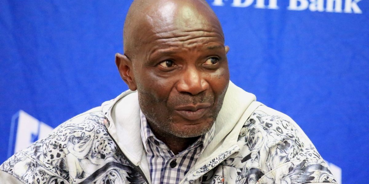 FCB Nyasa Big Bullets head coach Kalisto Pasuwa addressing the press following the 3-2 penalty shootout defeat against Blue Eagles in the FDH Bank Cup final