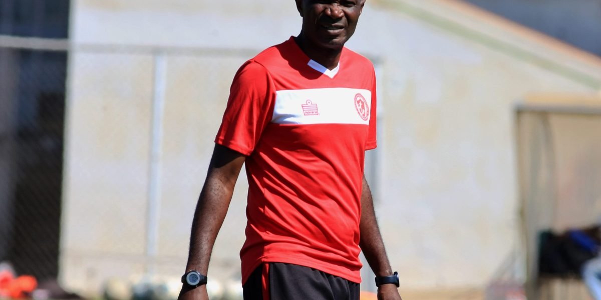 FCB Nyasa Big Bullets head coach Kalisto Pasuwa captured during training in preparation for FDH Bank Cup round-of-32 against Ndirande Stars