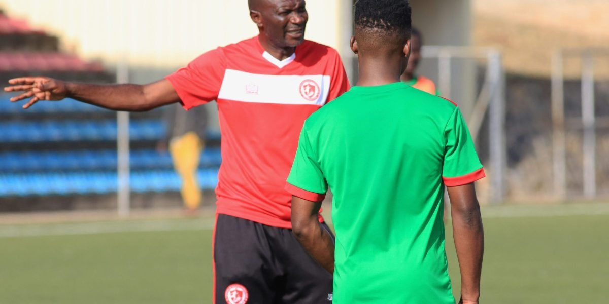 FCB Nyasa Big Bullets head coach Kalisto Pasuwa preparing his team for the TNM Super League match against Bangwe All Stars
