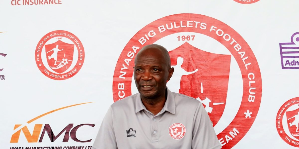 FCB Nyasa Big Bullets head coach Kalisto Pasuwa talking to journalists ahead of Mighty Tigers match