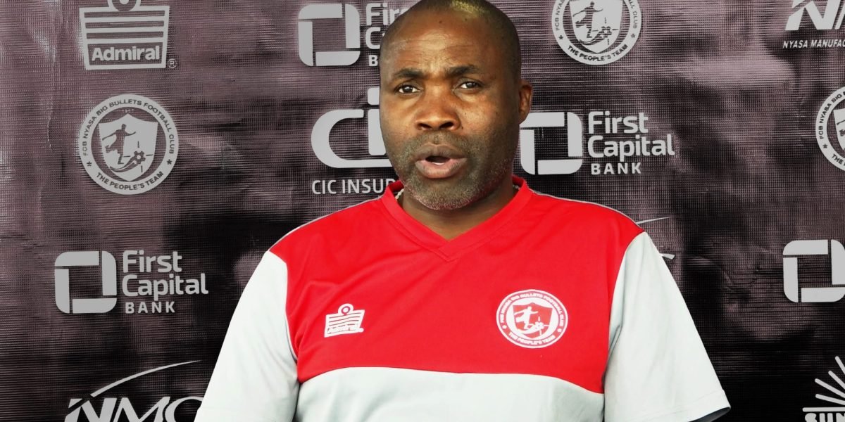 FCB Nyasa Big Bullets head coach Peter Mponda addressing the media ahead of Chitipa United clash