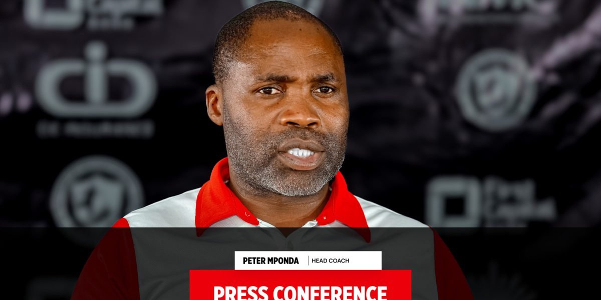 FCB Nyasa Big Bullets head coach Peter Mponda addressing the media ahead of the FDH Bank Cup semifinal clash against Mighty Wanderers