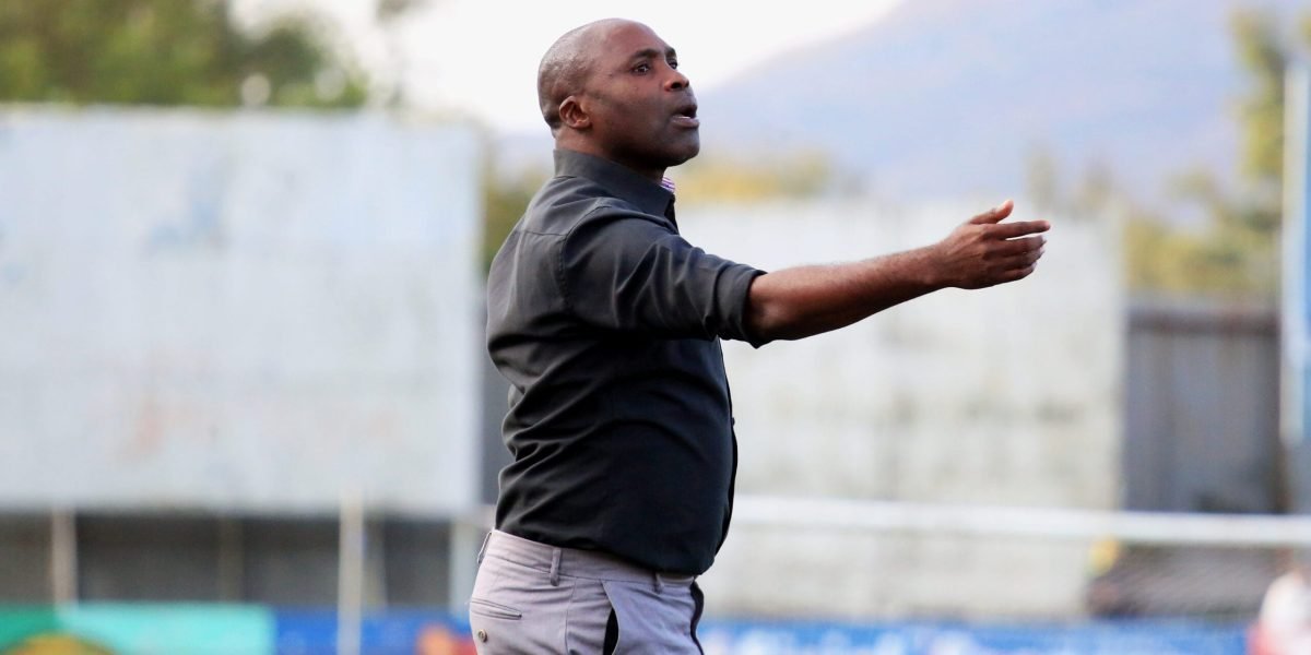 FCB Nyasa Big Bullets head coach Peter Mponda on the touchline during the Blantyre derby
