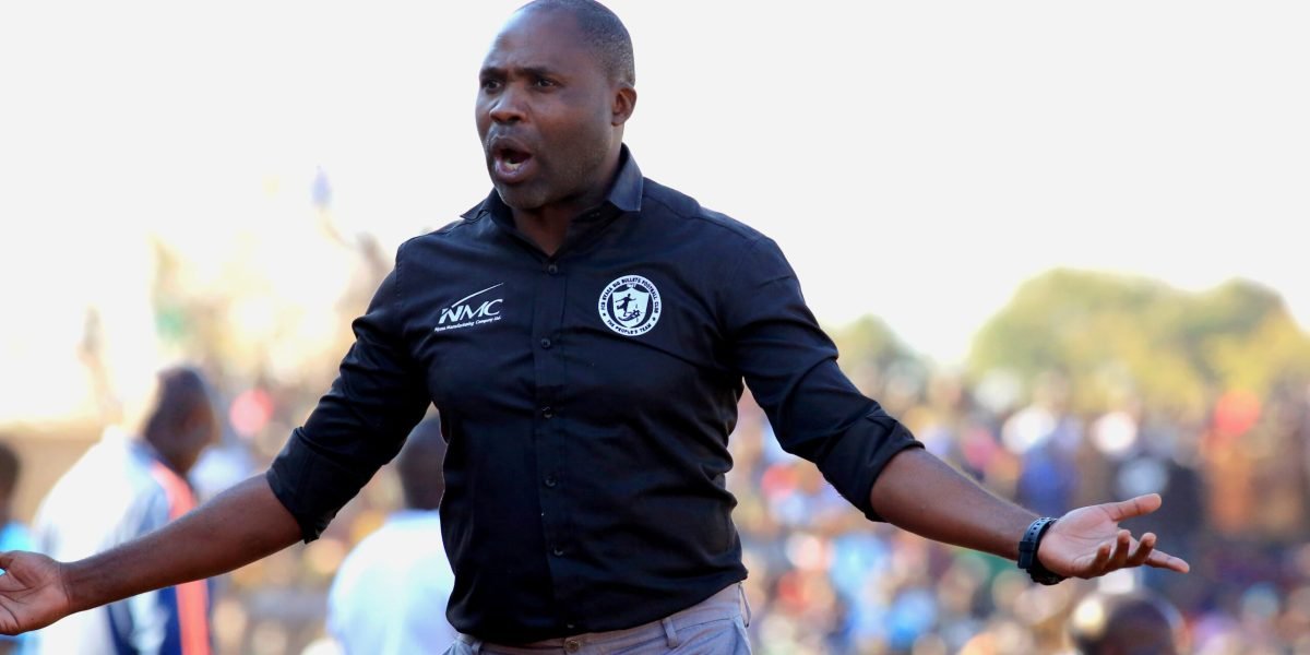 FCB Nyasa Big Bullets head coach Peter Mponda on the touchline in the 2-0 win over Chitipa United at Chitipa Stadium