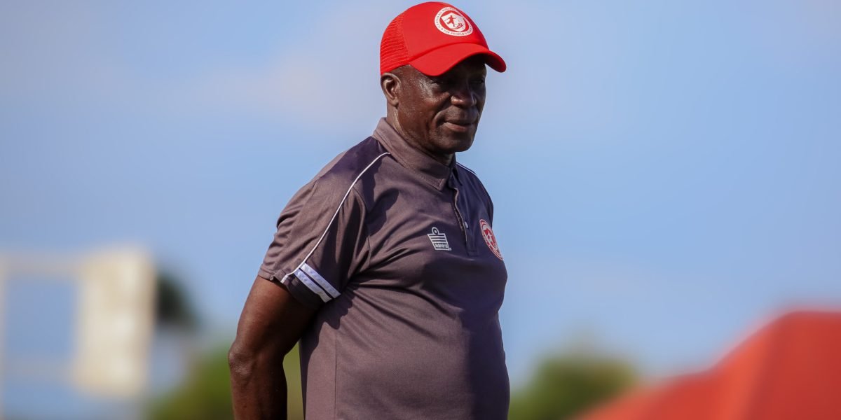 FCB Nyasa Big Bullets interim head coach Gilbert Chirwa on the touchline against Songwe Border United