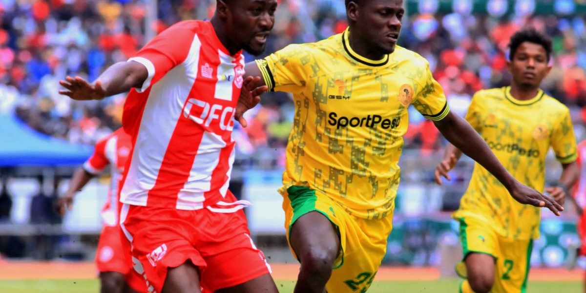 FCB Nyasa Big Bullets midfielder Precious Phiri in action against Tanzanian champions Young Africans during the Malawi 59th Independence Match at Bingu National Stadium on 6 July