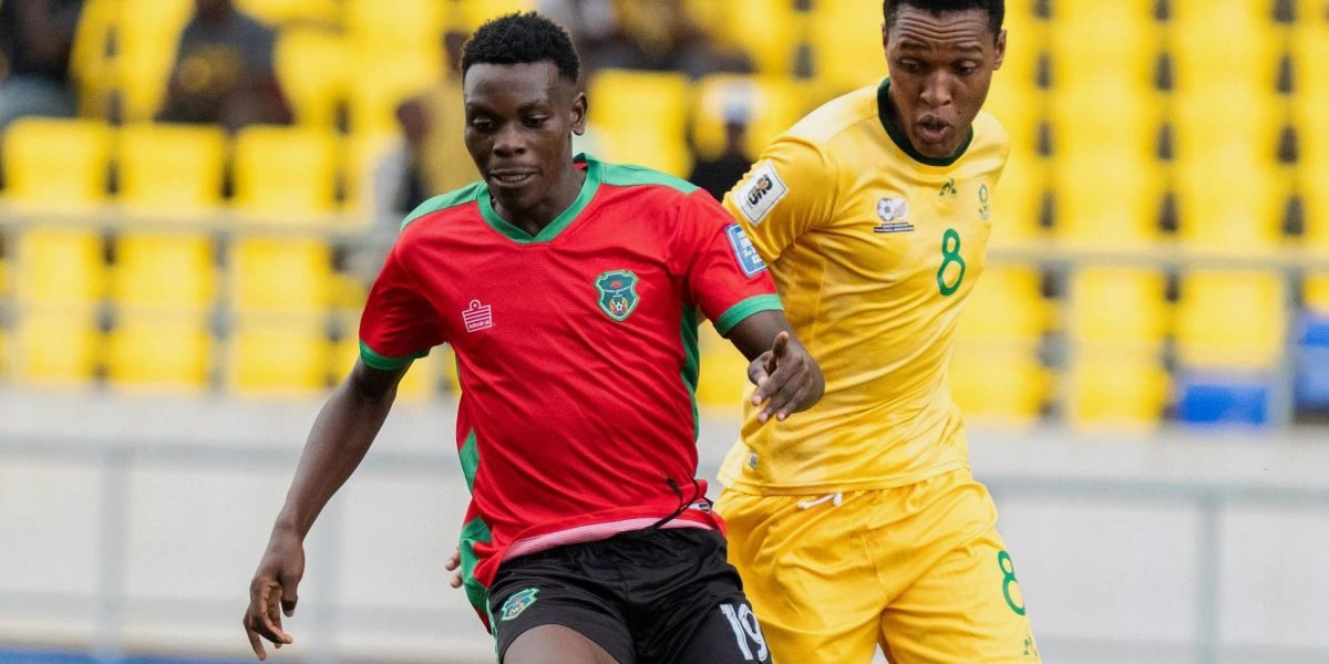 FCB Nyasa Big Bullets midfielder Wongani Lungu in action for Malawi against South Africa
