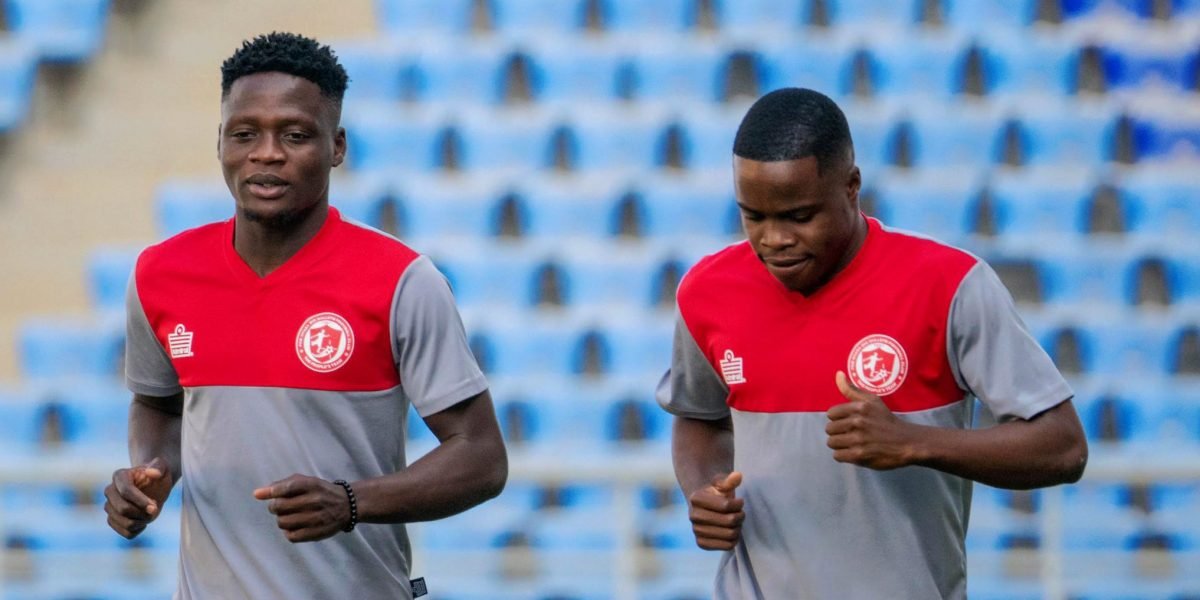 FCB Nyasa Big Bullets midfielders Stanley Billiat and Sean McBrams preparing for the FDH Bank Cup final against Blue Eagles at the BNS