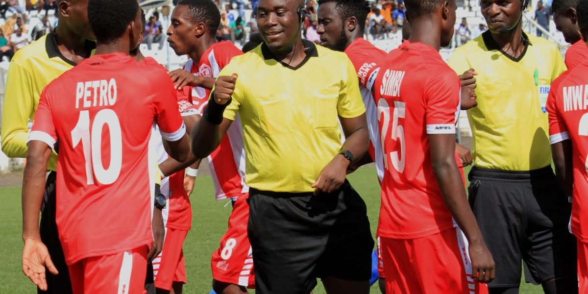 FCB Nyasa Big Bullets players and match officials during the 2023 Pre-Season International Bonanza