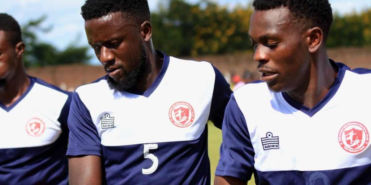 FCB Nyasa Big Bullets warming up the last time at Aubrey Dimba Stadium