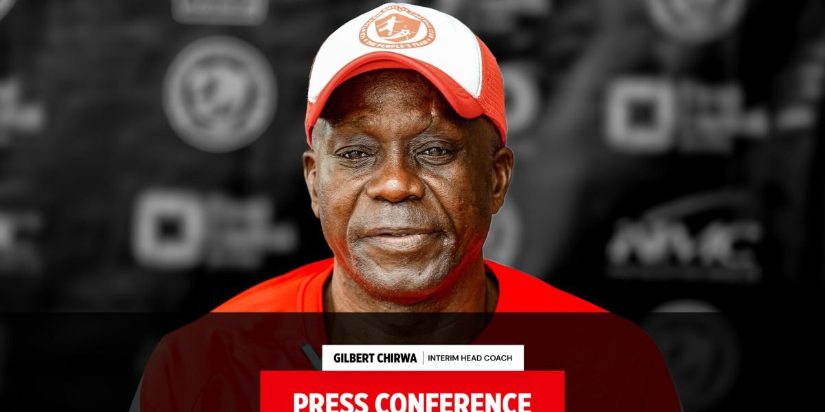 Gilbert Chirwa talking to the media ahead of the Castel Challenge Cup Round of 16 clash against Ndirande Stars