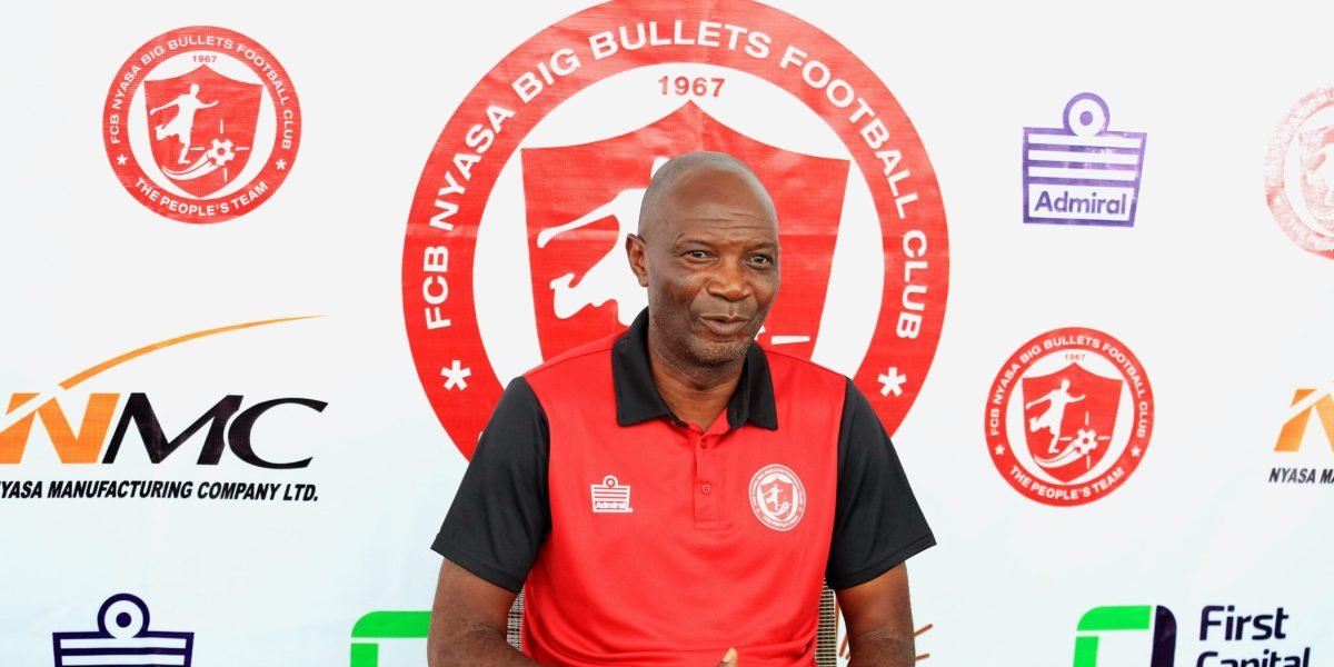 Kalisto Pasuwa, FCB Nyasa Big Bullets head coach addressing the press in Blantyre