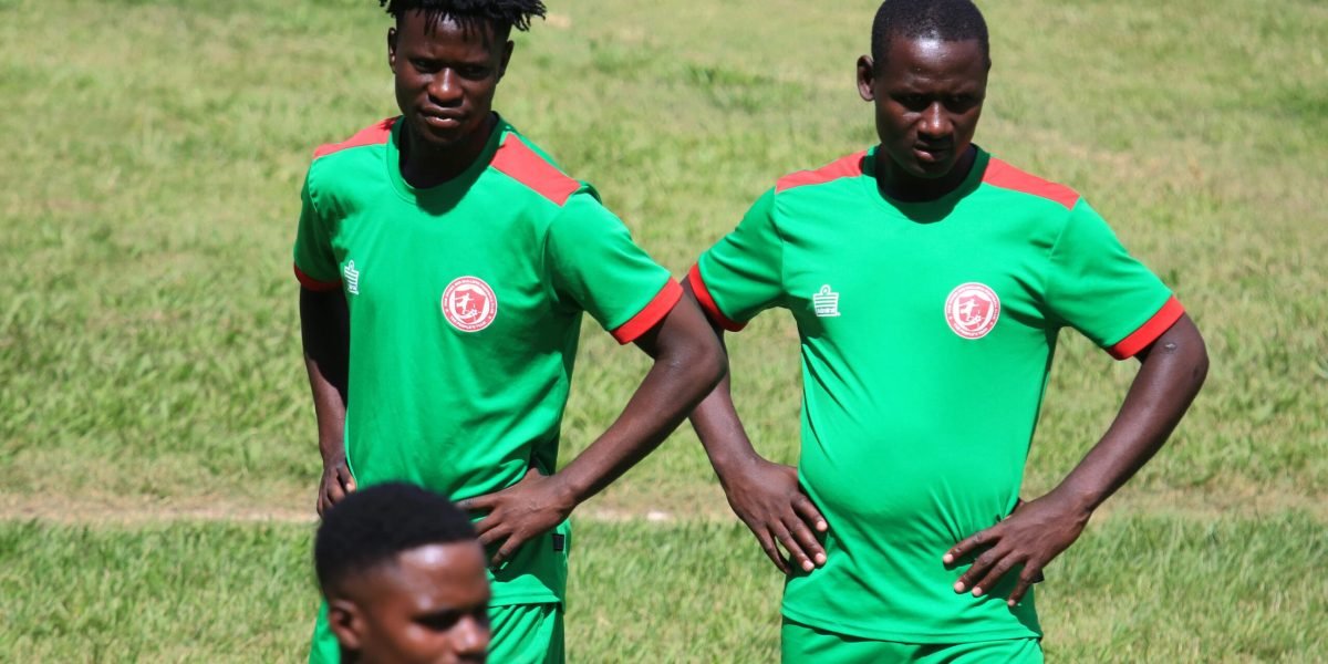 Lloyd Banega Aaron and Lanjesi Nkhoma captured on the second day of training preparing for the 2024 season
