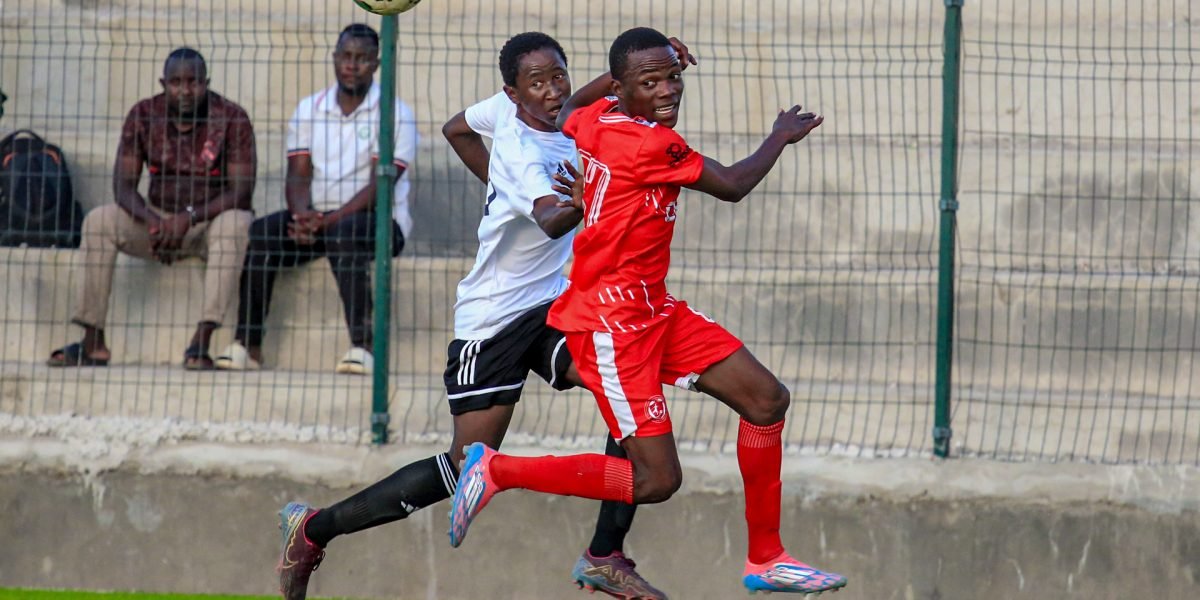 Mike Kalanda battles for possession during Bullets' 1-1 draw against Ascent Academy at the Kafue Celtic Under-17 Tournament in Lusaka